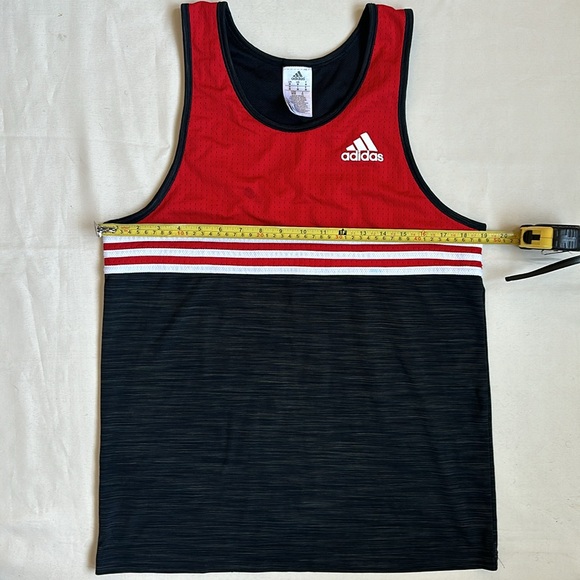 ADIDAS Men's Double Up Basketball Tank Top - Picture 9 of 11
